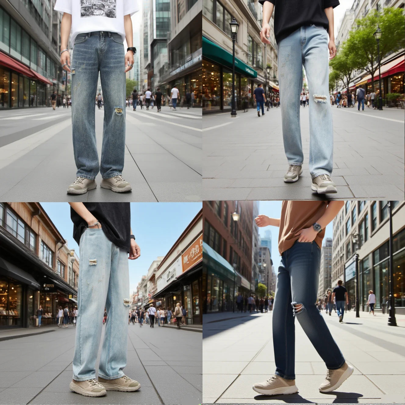 American Elastic Straight Jeans