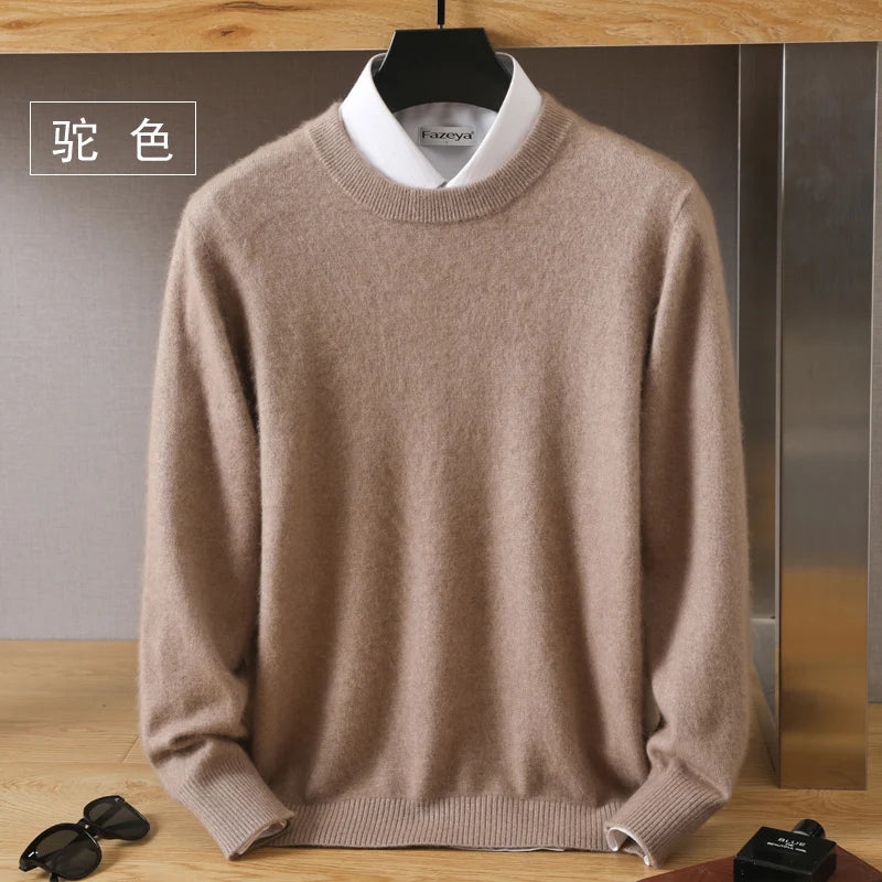 Men's 100% Pure Mink Cashmere Sweater