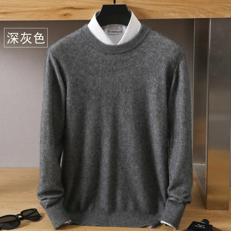 Men's 100% Pure Mink Cashmere Sweater