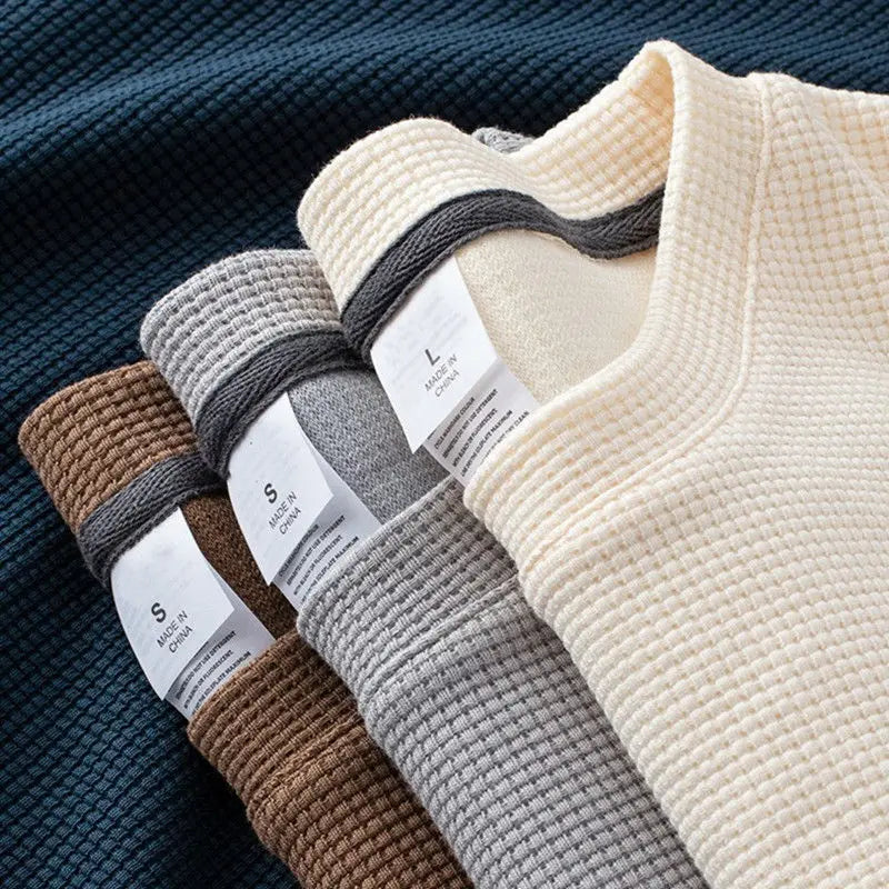 Waffle Short Sleeved T-shirt for Men