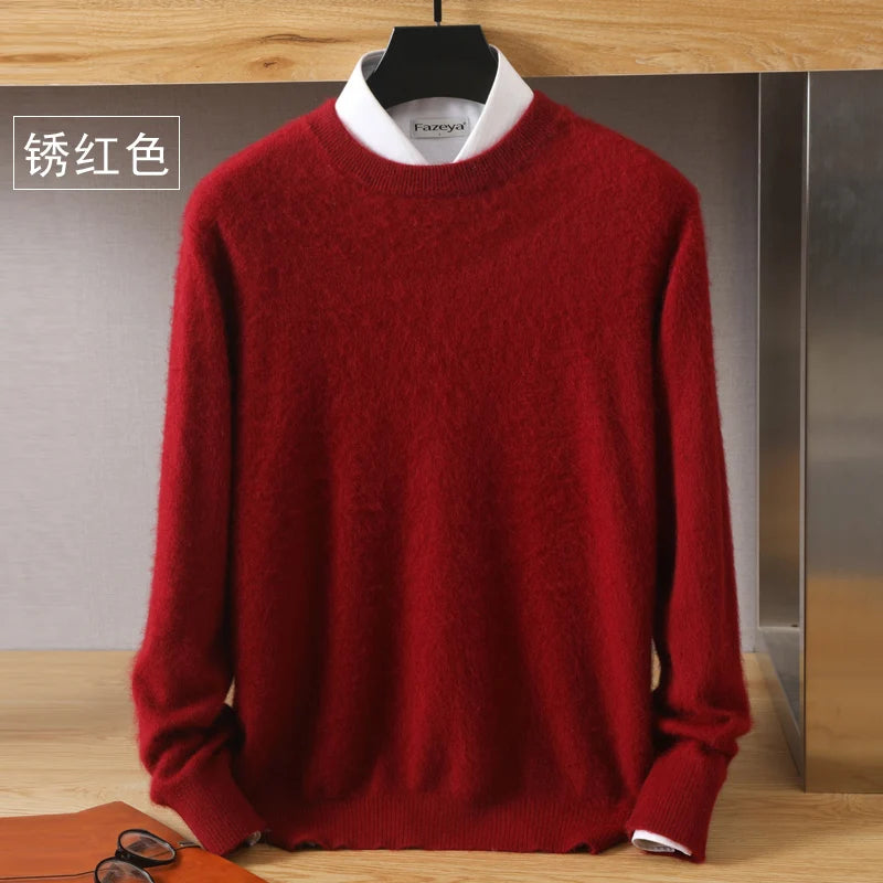 Men's 100% Pure Mink Cashmere Sweater