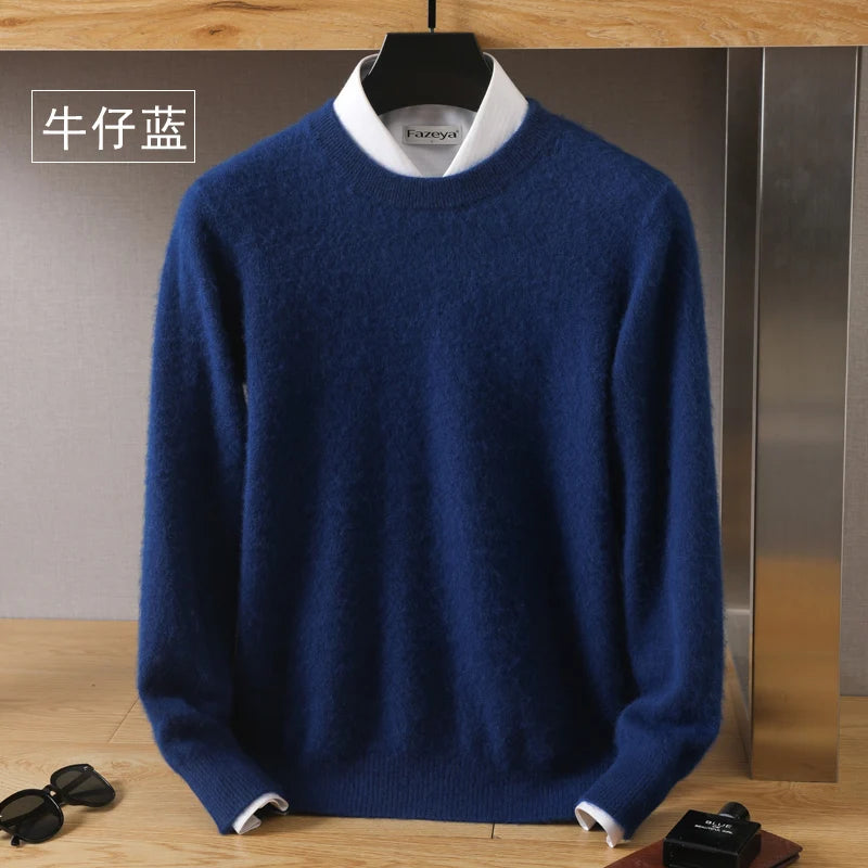Men's 100% Pure Mink Cashmere Sweater