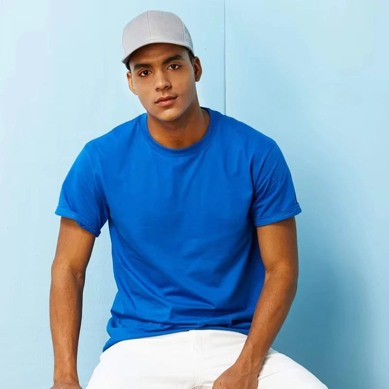 Europe Size 100% Cotton Men's T-Shirt