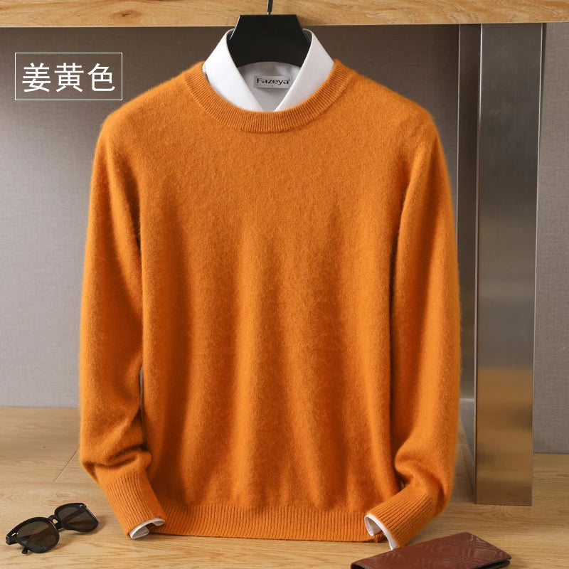 Men's 100% Pure Mink Cashmere Sweater
