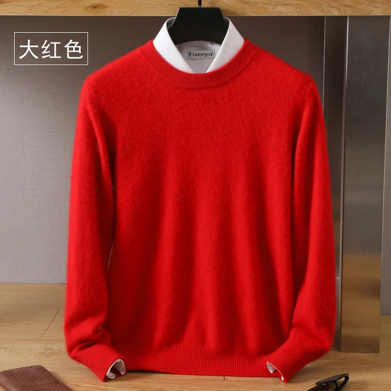 Men's 100% Pure Mink Cashmere Sweater