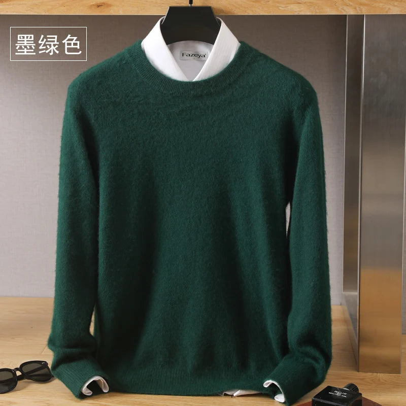 Men's 100% Pure Mink Cashmere Sweater