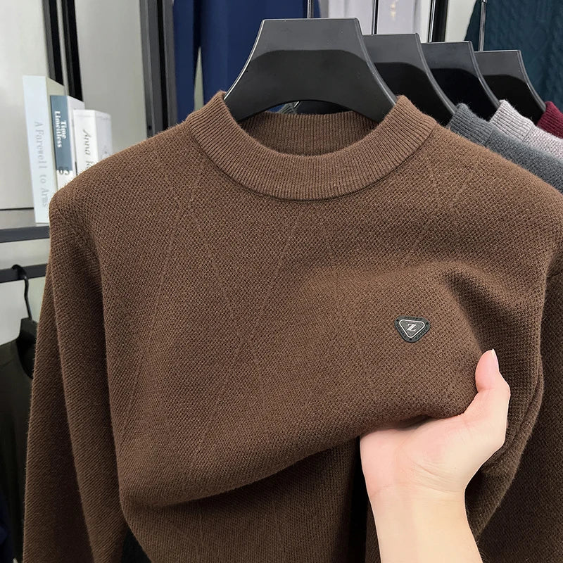 Men's Knitted Sweater Round Neck