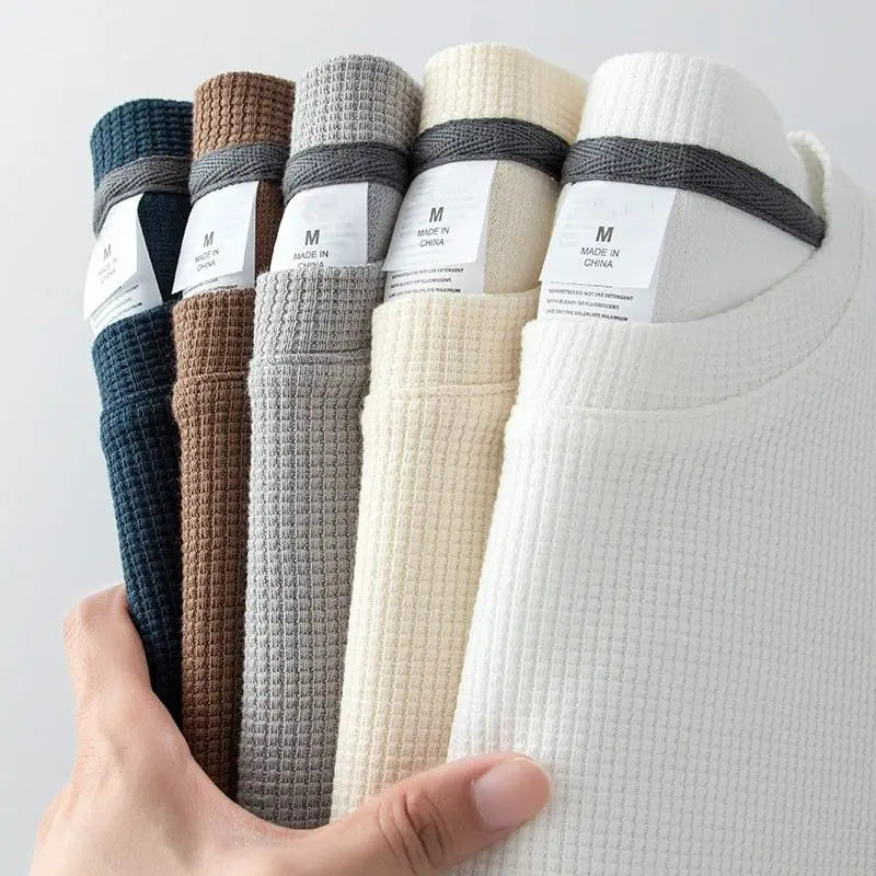 Waffle Short Sleeved T-shirt for Men