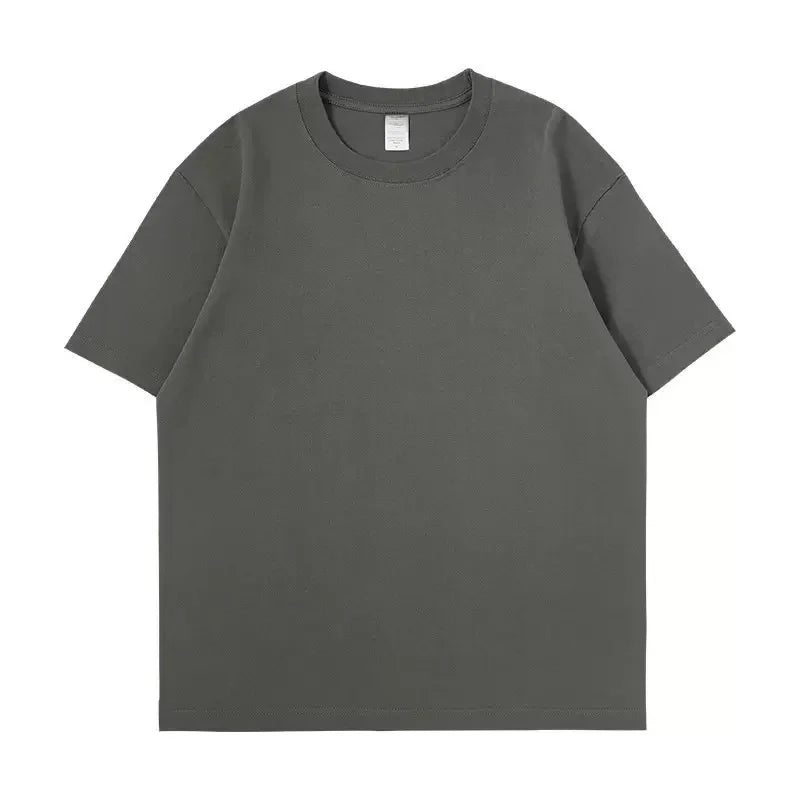 Fashionable Solid Color round Neck Short