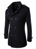 Mens Overcoat Trench Coats Winter Male